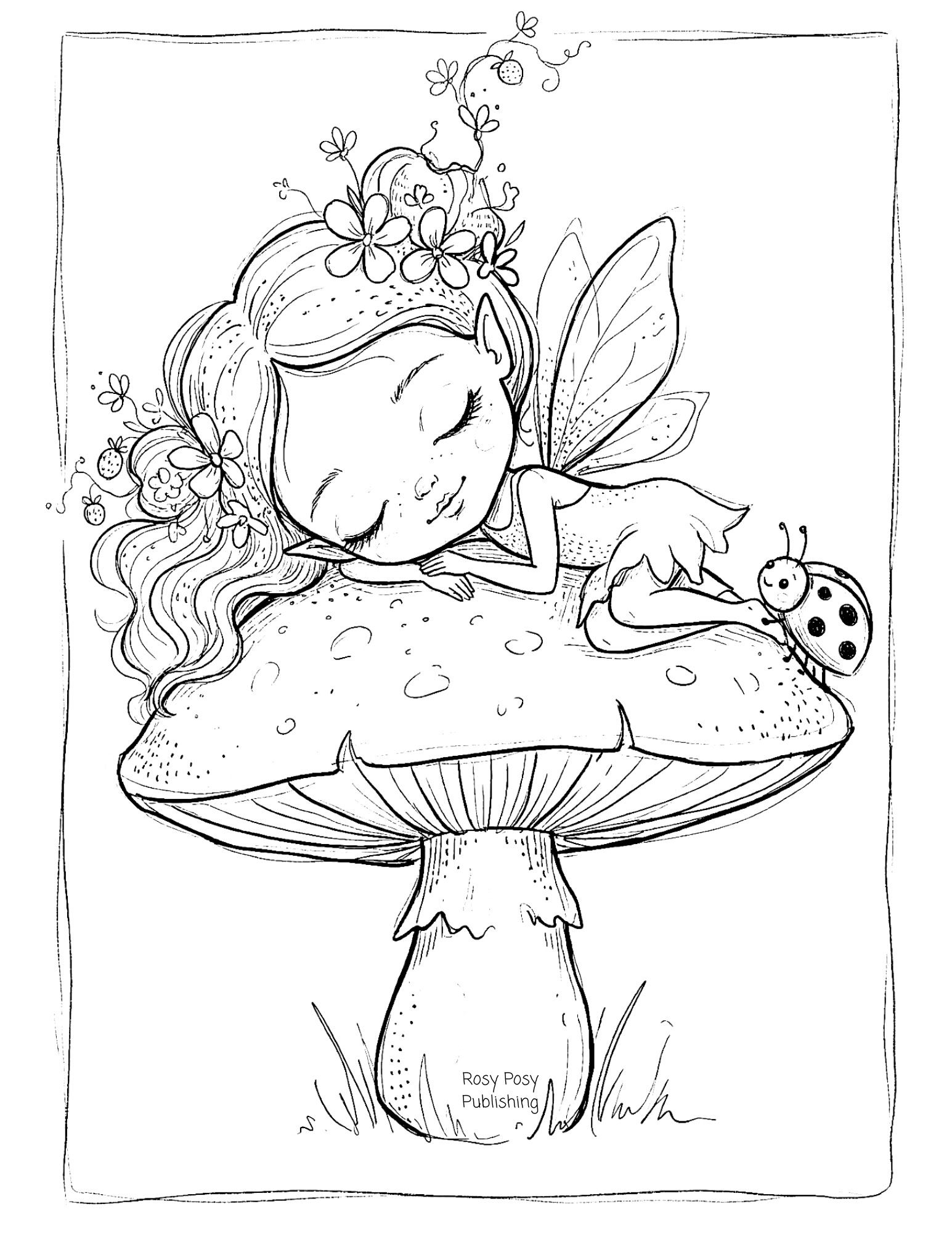 Free Coloring Pages – Fairy Worlds
